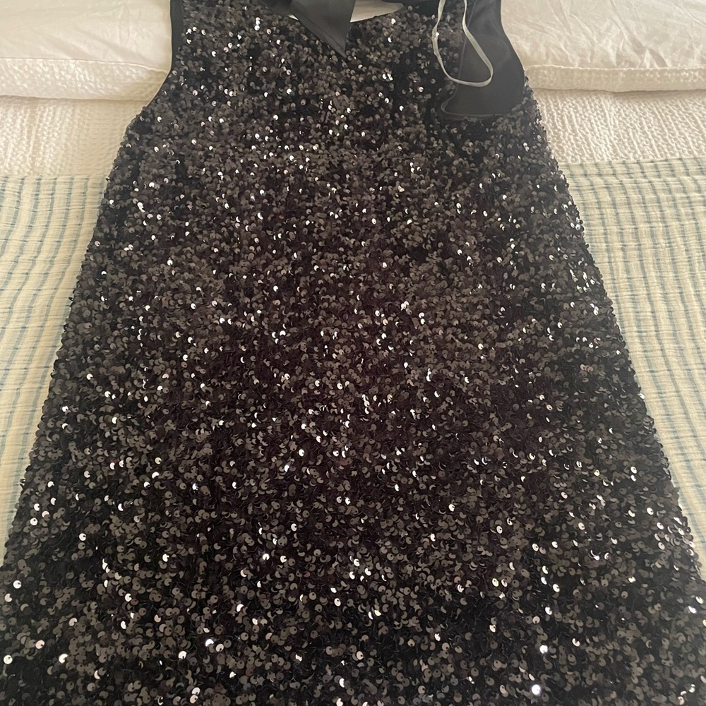 Entro Sparkling Black Mini Dress